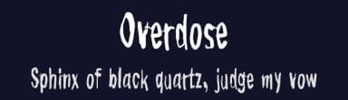 Overdose by Juha Korhonen — Script Handwritten Font — thumbnail 2