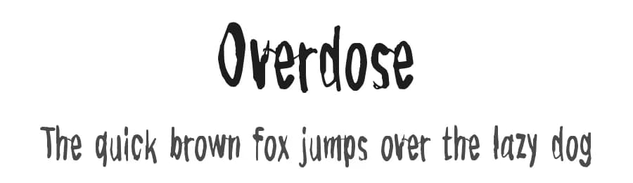 Overdose by Juha Korhonen — Script Handwritten Font