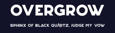 Overgrow by Fikri Rahman — Sans Serif Font — thumbnail 2