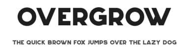 Overgrow by Fikri Rahman — Sans Serif Font — thumbnail 1