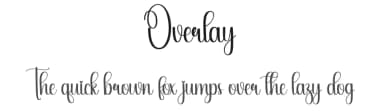 Overlay by Andi Moz — Script Handwritten Font — thumbnail 1