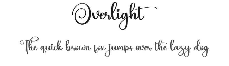 Overlight by Scratchones — Script Handwritten Font