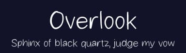 Overlook by MJType — Script Handwritten Font — thumbnail 2
