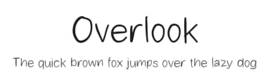 Overlook by MJType — Script Handwritten Font — thumbnail 1