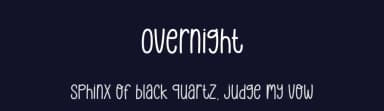 Overnight by Nirmala Creative — Script Handwritten Font — thumbnail 2
