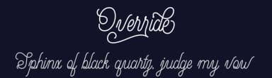 Override by Doehantz Studio — Script Handwritten Font — thumbnail 2