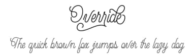 Override by Doehantz Studio — Script Handwritten Font — thumbnail 1
