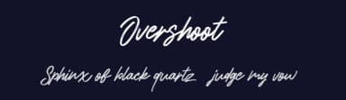 Overshoot by Maulana Creative — Script Handwritten Font — thumbnail 2
