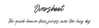 Overshoot by Maulana Creative — Script Handwritten Font — thumbnail 1
