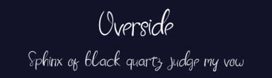 Overside by K_IN Studio — Script Handwritten Font — thumbnail 2