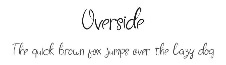 Overside by K_IN Studio — Script Handwritten Font — preview 1