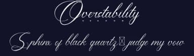 Overstability by RaisProject — Script Handwritten Font — thumbnail 2