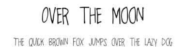 Over the Moon by Kelsey Ann G — Script Handwritten Font — thumbnail 1