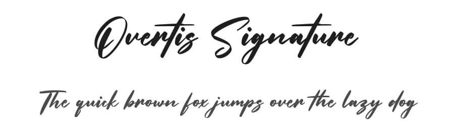 Overtis Signature by Maulana Creative — Script Handwritten Font