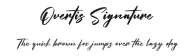 Overtis Signature by Maulana Creative — Script Handwritten Font — thumbnail 1