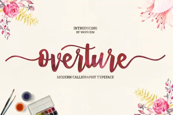 Overture Font by VanRoem — Script Handwritten Font