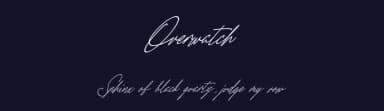 Overwatch by Cuong Truong — Script Handwritten Font — thumbnail 2