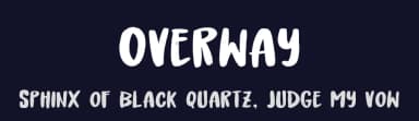 Overway by Khurasan — Script Handwritten Font — thumbnail 2