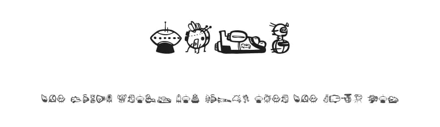 Ovni by dcoxy - Greg Medina — Dingbats Font