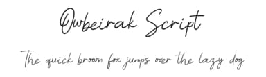 Owbeirak Script by Allouse Studio — Script Handwritten Font — thumbnail 1