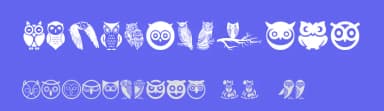 Owl by Woodcutter — Dingbats Font — thumbnail 3