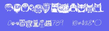 Owlmazing by put out into the deep — Dingbats Font — thumbnail 3