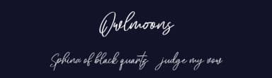 Owlmoons by Maulana Creative — Script Handwritten Font — thumbnail 2