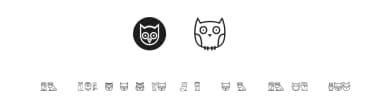 Owls by Vladimir Nikolic — Dingbats Font — thumbnail 1