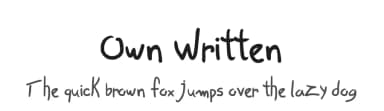 Own Written by Galdino Otten Fonts — Script Handwritten Font — thumbnail 1