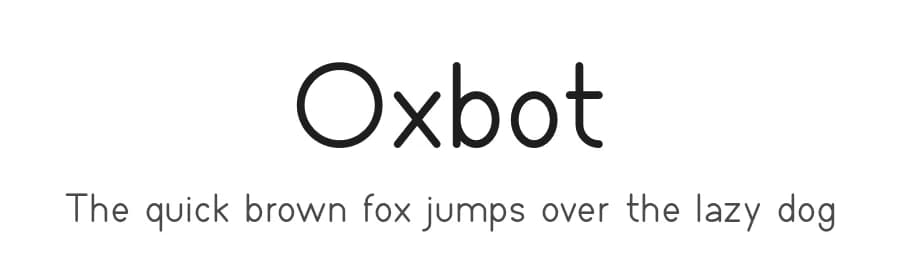Oxbot by M.G.P. — Sans Serif Font