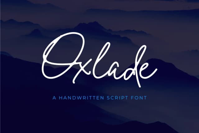 Oxlade Font by yellowline — Script Handwritten Font