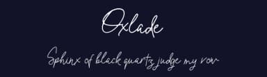Oxlade by Mohamad Arif Prasetyo — Script Handwritten Font — thumbnail 2