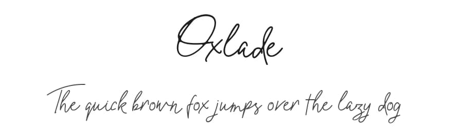 Oxlade by Mohamad Arif Prasetyo — Script Handwritten Font