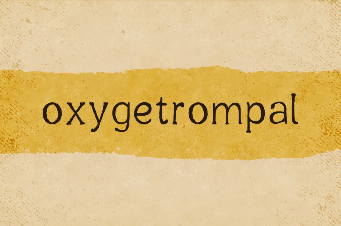 Oxygetrompal Font by viper78 — Script Handwritten Font