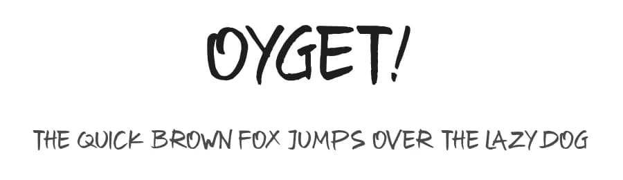Oyget! by Polah Type — Script Handwritten Font — preview 1