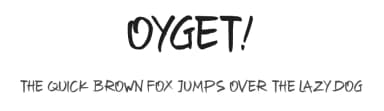 Oyget! by Polah Type — Script Handwritten Font — thumbnail 1