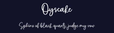Oyscake by Allouse Studio — Script Handwritten Font — thumbnail 2