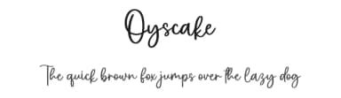 Oyscake by Allouse Studio — Script Handwritten Font — thumbnail 1
