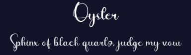 Oyster by Fahmi Hayat — Script Handwritten Font — thumbnail 2