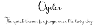 Oyster by Fahmi Hayat — Script Handwritten Font — thumbnail 1