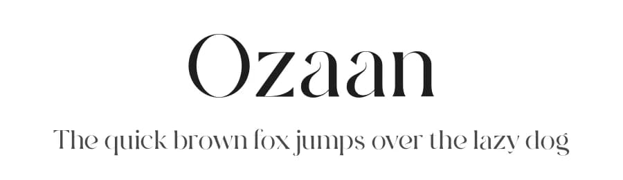 Ozaan by VPcreativeshop — Serif Font