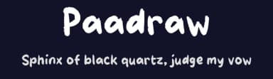 Paadraw by wepfont.com — Script Handwritten Font — thumbnail 2