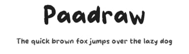 Paadraw by wepfont.com — Script Handwritten Font — thumbnail 1