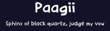 Paagii by wepfont.com — Script Handwritten Font — thumbnail 2