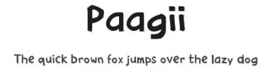 Paagii by wepfont.com — Script Handwritten Font — thumbnail 1