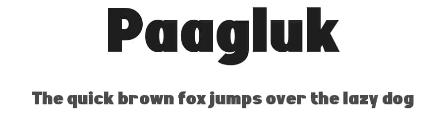 Paagluk by wepfont.com — Sans Serif Font