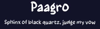 Paagro by wepfont.com — Script Handwritten Font — thumbnail 2