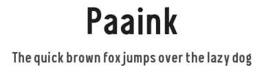 Paaink by wepfont.com — Sans Serif Font — thumbnail 1