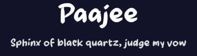 Paajee by wepfont.com — Script Handwritten Font — thumbnail 2