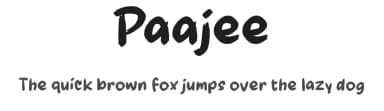 Paajee by wepfont.com — Script Handwritten Font — thumbnail 1